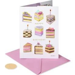 Serving Up a Birthday Wish Birthday Greeting Card – Designed by Bella Pilar