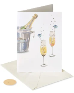 Shiny Happy Forever Wedding Greeting Card