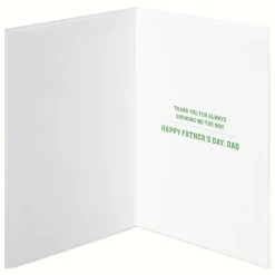 Showing Me The Way Fathers Day Greeting Card for Dad