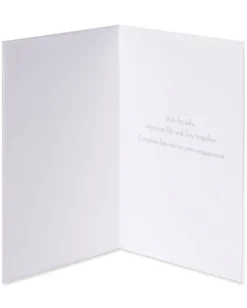 Side by Side Engagement Greeting Card