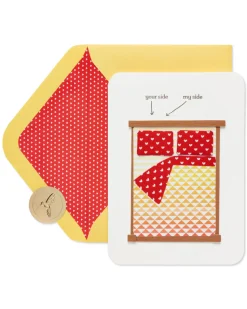 Side of the Bed Funny Anniversary Greeting Card