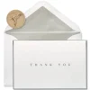 Silver Border Thank You Boxed Blank Note Cards and Envelopes, 16-Count