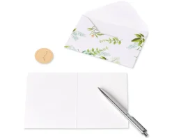 Simple Leaf Boxed Cards and Envelopes, 14-Count