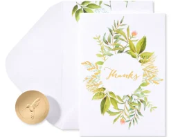 Simple Leaf Boxed Cards and Envelopes, 14-Count