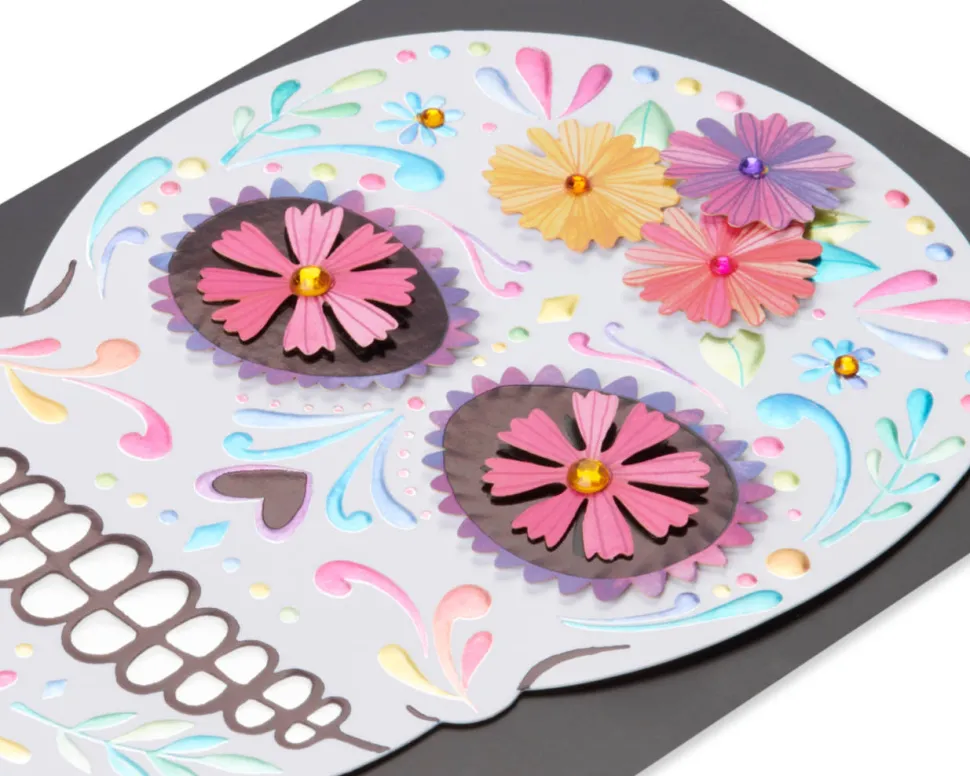 Skull Day of the Dead Greeting Card