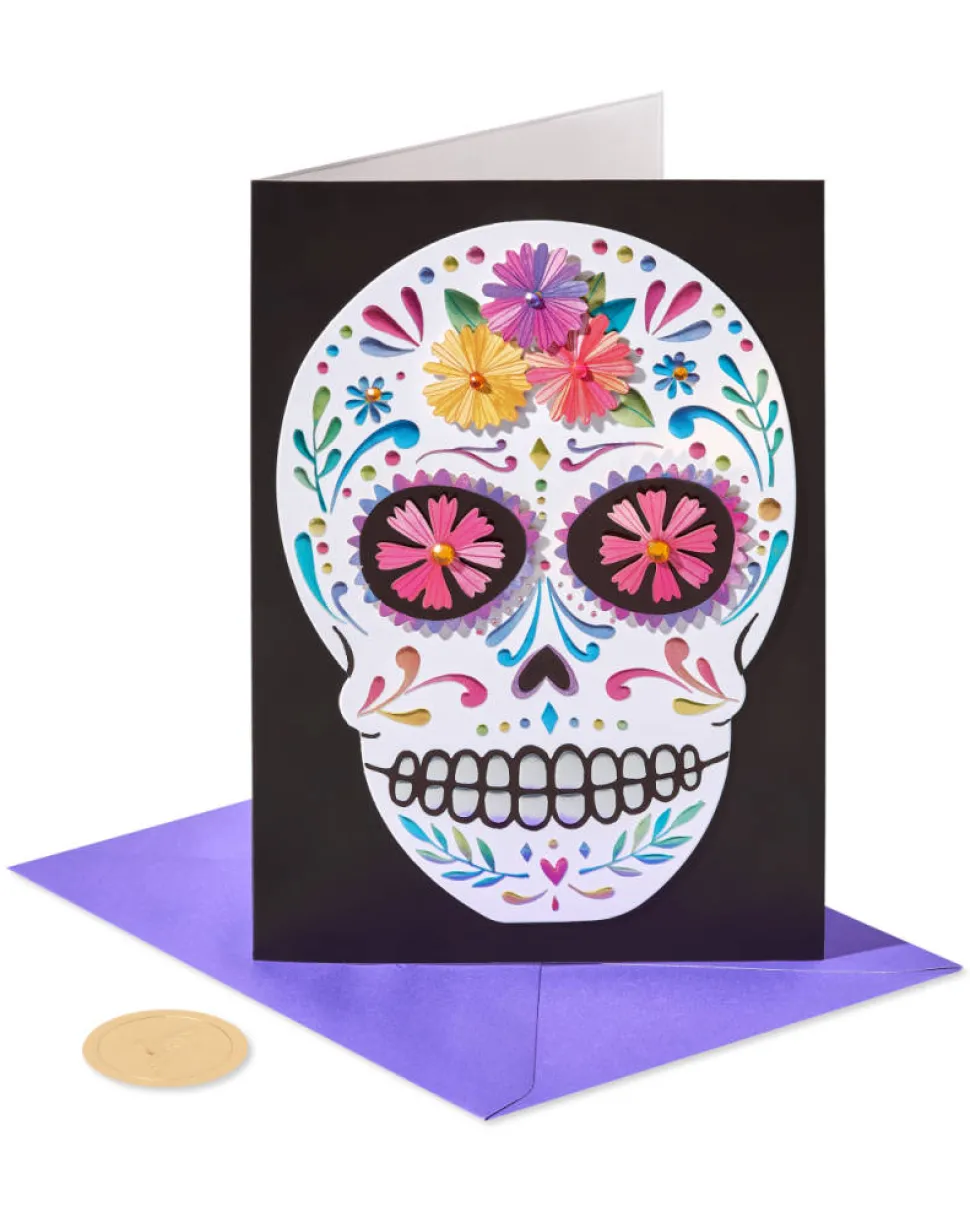 Skull Day of the Dead Greeting Card