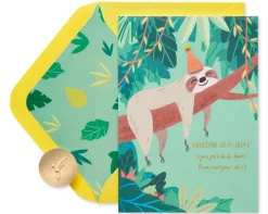 Sloth Funny Birthday Greeting Card