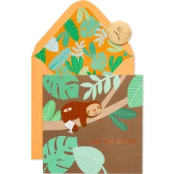 Sloth Get Well Soon Greeting Card