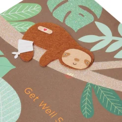 Sloth Get Well Soon Greeting Card