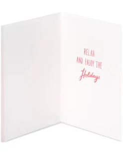 Sloth, Relax and Enjoy the Holidays Holiday Greeting Card