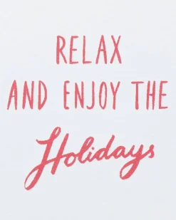 Sloth, Relax and Enjoy the Holidays Holiday Greeting Card