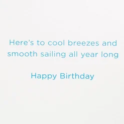 Smooth Sailing Birthday Greeting Card