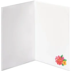 Snake and Flowers Blank Greeting Card