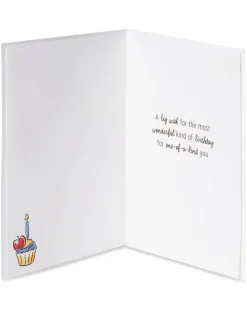 Snow White With Cupcake Birthday Greeting Card