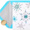 Snowflake Holiday Boxed Cards – Glitter-Free, 14-Count