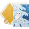 Snowy Owl Holiday Boxed Cards, 14-Count