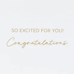 So Excited for You! Engagement Greeting Card