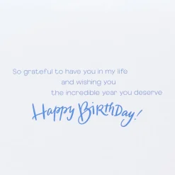 So Grateful Birthday Greeting Card