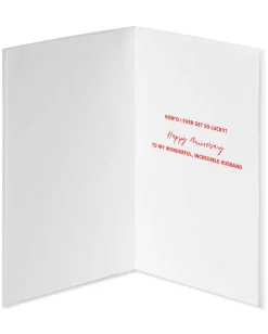 So Lucky Anniversary Greeting Card for Husband
