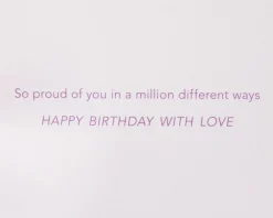 So Proud of You Birthday Greeting Card for Daughter