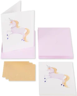 Sophisticated Unicorn Boxed Blank Note Cards with Envelopes, 12-Count