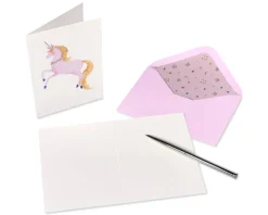 Sophisticated Unicorn Boxed Blank Note Cards with Envelopes, 12-Count