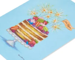 Sparkler Cake Birthday Greeting Card For Mom – Designed by Bella Pilar