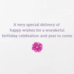Special Delivery Blank Birthday Greeting Card – Designed by Bella Pilar