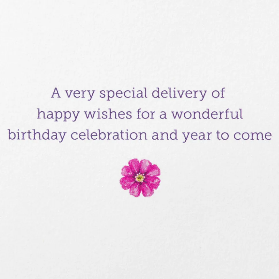 Special Delivery Blank Birthday Greeting Card – Designed by Bella Pilar