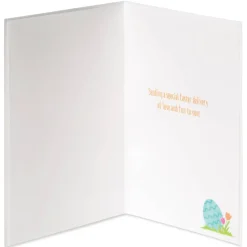 Special Easter Delivery Easter Greeting Card with Bunny Finger Puppet