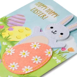 Special Easter Delivery Easter Greeting Card with Bunny Finger Puppet