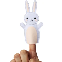 Special Easter Delivery Easter Greeting Card with Bunny Finger Puppet