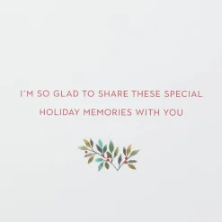 Special Holiday Memories Holiday Greeting Card for Wife