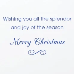 Splendor and Joy of the Season Christmas Greeting Card