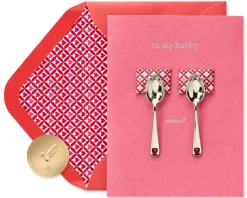 Spoons Funny Valentine’s Day Greeting Card for Husband