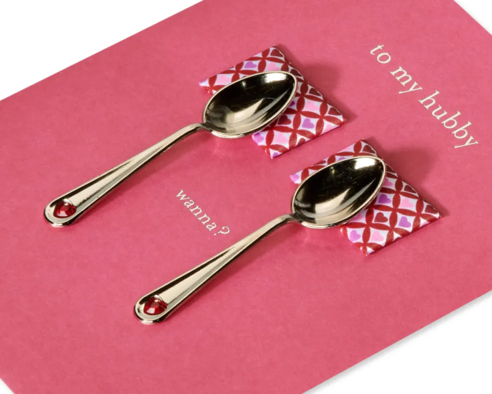 Spoons Funny Valentine’s Day Greeting Card for Husband