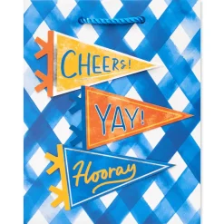 Sports Pennants 9″ Medium Gift Bag, 1 Bag