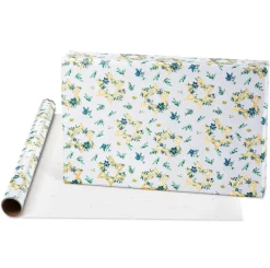 Star of David and Gold Hanukkah Wrapping Paper Rolls, 2 Rolls