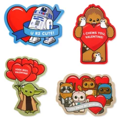 Star Wars Blank Valentines Day Cards and Stickers for Kids, 20-Count