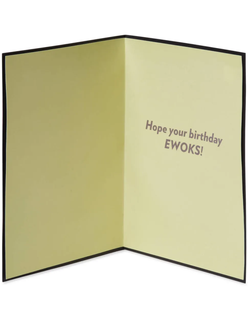 Star Wars Leather Ewok Birthday Greeting Card