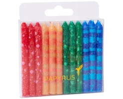 Stripe and Polka Dots Birthday Candles, 24-Count
