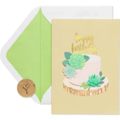 Succulents Birthday Greeting Card