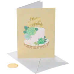 Succulents Birthday Greeting Card
