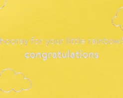 Sun And Cloud Stroller New Baby Greeting Card
