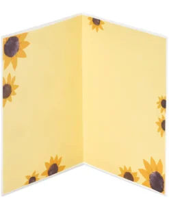 Sunflower Girl Blank Greeting Card