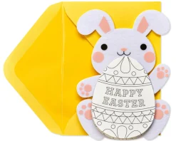 Super-Fun Easter Greeting Card with Coloring Activity