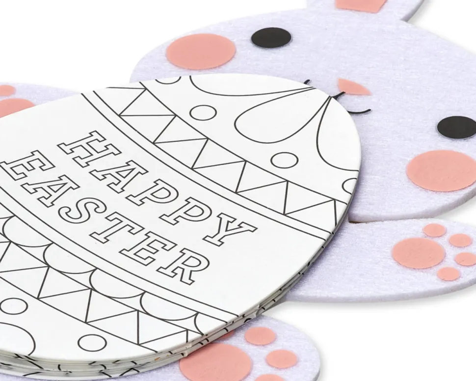 Super-Fun Easter Greeting Card with Coloring Activity