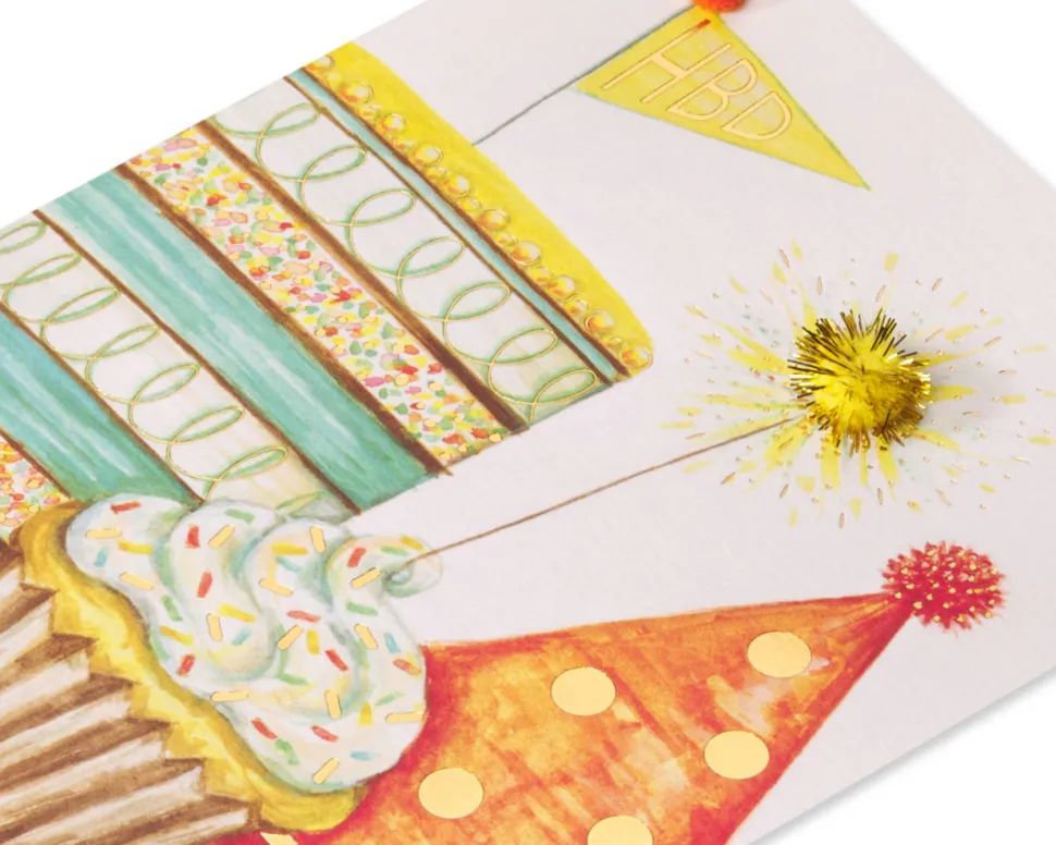 Surrounded By Laughter and Good Friends Birthday Greeting Card – designed by Bella Pilar