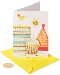 Surrounded By Laughter and Good Friends Birthday Greeting Card – designed by Bella Pilar
