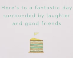 Surrounded By Laughter and Good Friends Birthday Greeting Card – designed by Bella Pilar